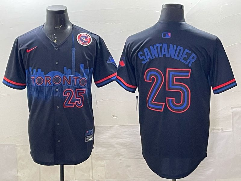 Men 2025 Nike Toronto Blue Jays #25 Santander black Game MLB Jersey 07->toronto blue jays->MLB Jersey